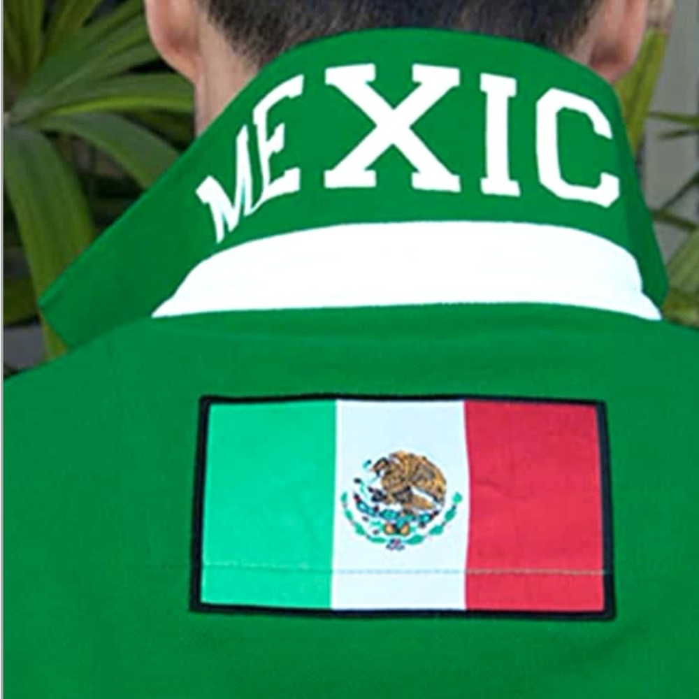 Absolute Rebellion Polo Word Cup Brasil 2014 Mexico Short Sleeve Stretch - Picture 4 of 16